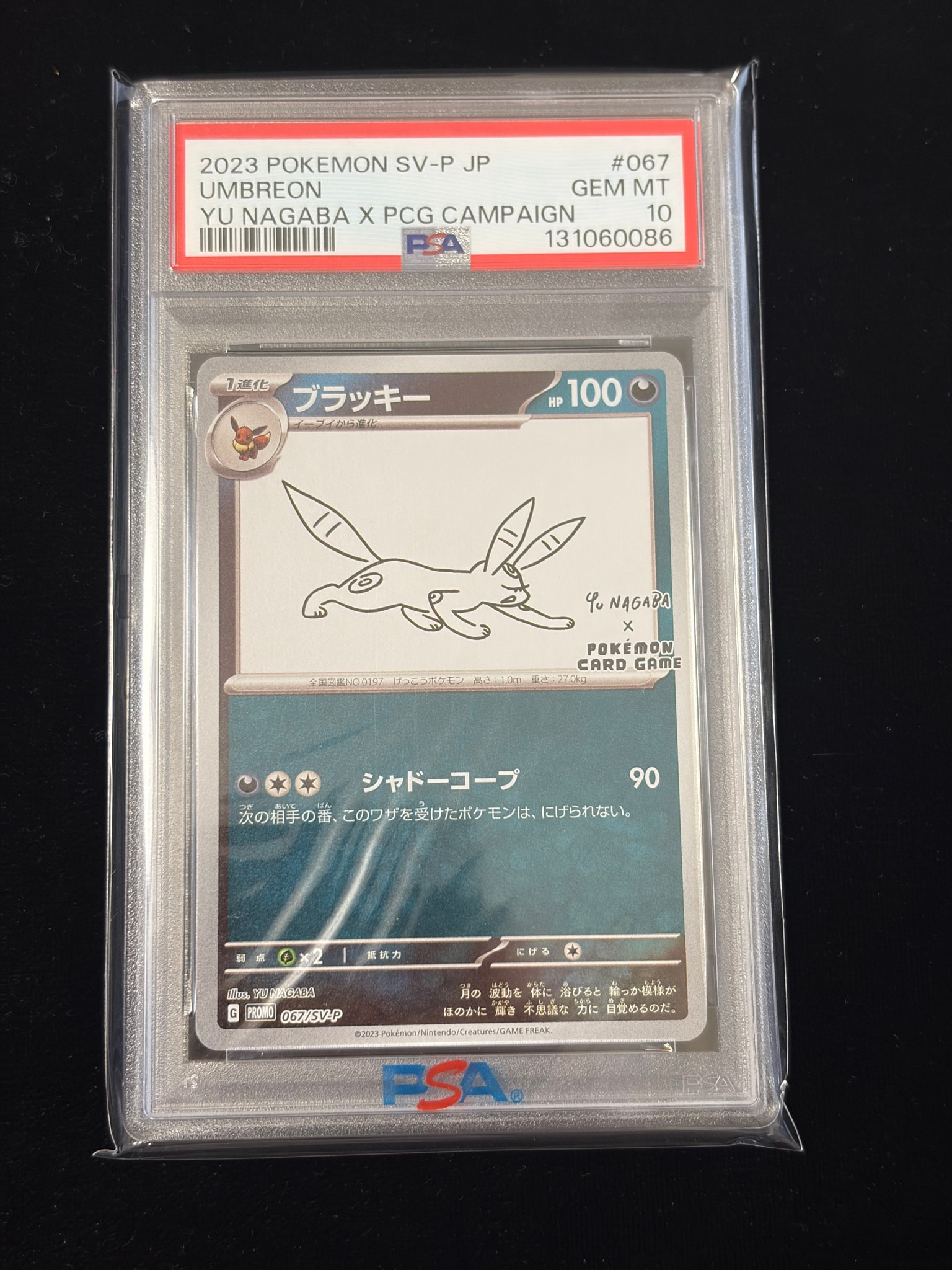 ブラッキー: プロモ (ナガバブラッキー) [SV-P 067](「YU NAGABA×ポケモンカードゲーム」プロモーションカード「SV-P」)