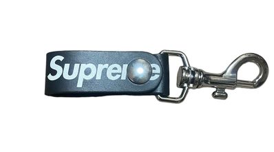 Supreme Leather Key Loop "Black"