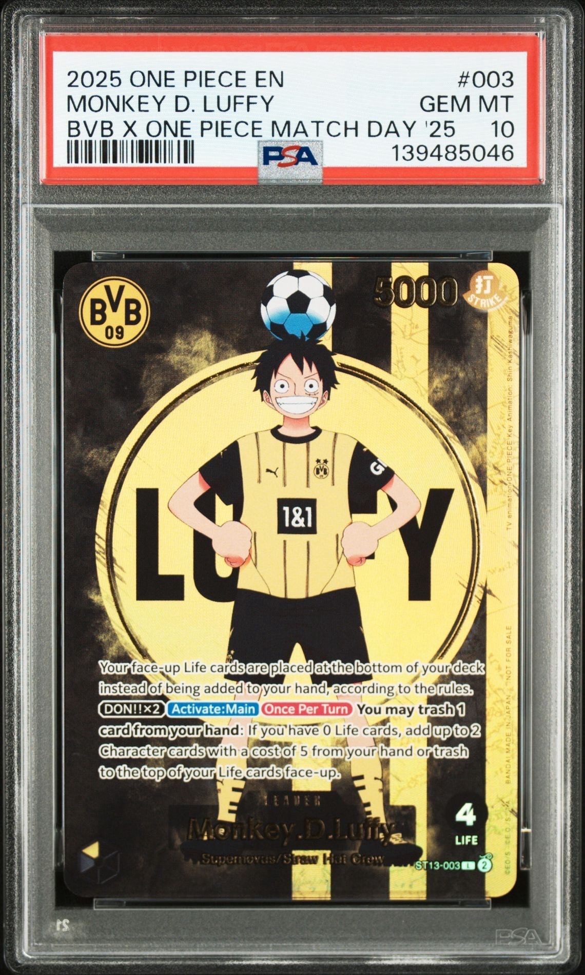 モンキー・D・ルフィ L [ST13-003]【英語版】(プロモーションカード「ボルシアドルトムント × ONE PIECE マッチデー 2025」)