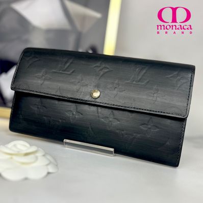 LOUIS VUITTON ヴェルニ ポルトフォイユサラ 長財布 マットブラック