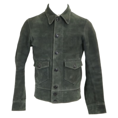 ダブルアールエル 【美品/国内正規】MNRROTW16020130 Hadley Suede Jacket ハドリー スエードジャケット XS/TP