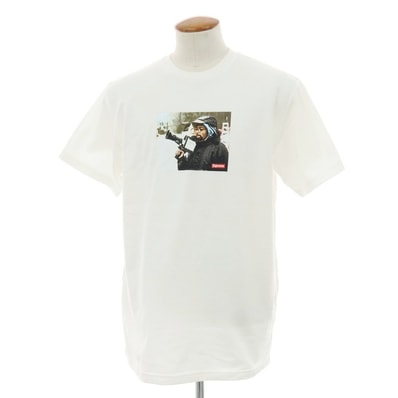 【中古】シュプリーム Supreme × Spike Lee 2025年春夏 40 Acres Spike Tee コットン 半袖Tシャツ ホワイト【サイズM】【メンズ】