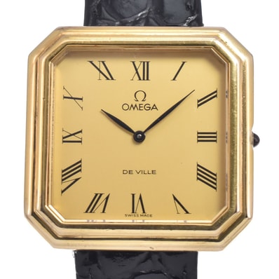 オメガ OMEGA デビル ゴールド 手巻き メンズ 良品 腕時計 J#150130