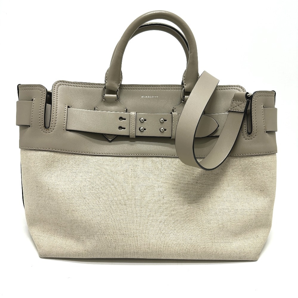 バーバリー BURBERRY ベルトバッグ ミディアム 4076673 2WAY カバン ハンドバッグ キャンバス/レザー ベージュ
