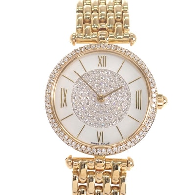 ヴァンクリーフ&アーペル Van Cleef & Arpels レディ アーペル 136632 腕時計 K18イエローゴールド ダイヤモンド クオーツ ホワイトシェル文字盤 レディース【中古】【Aランク】