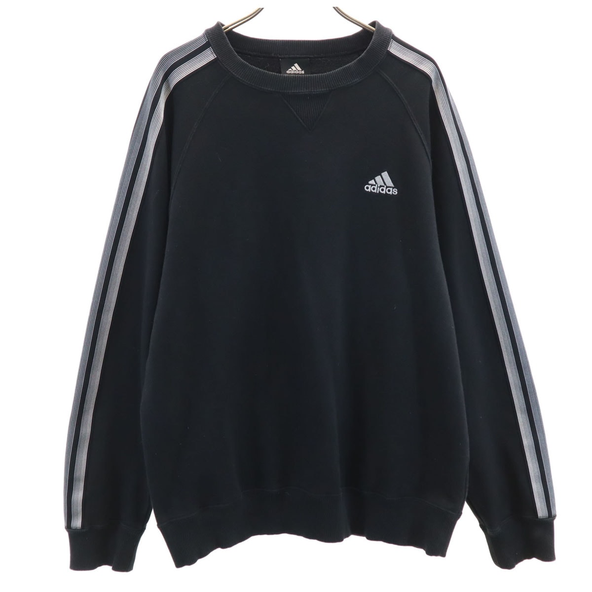 adidas アディダス 長袖 スウェット トレーナー O ブラック