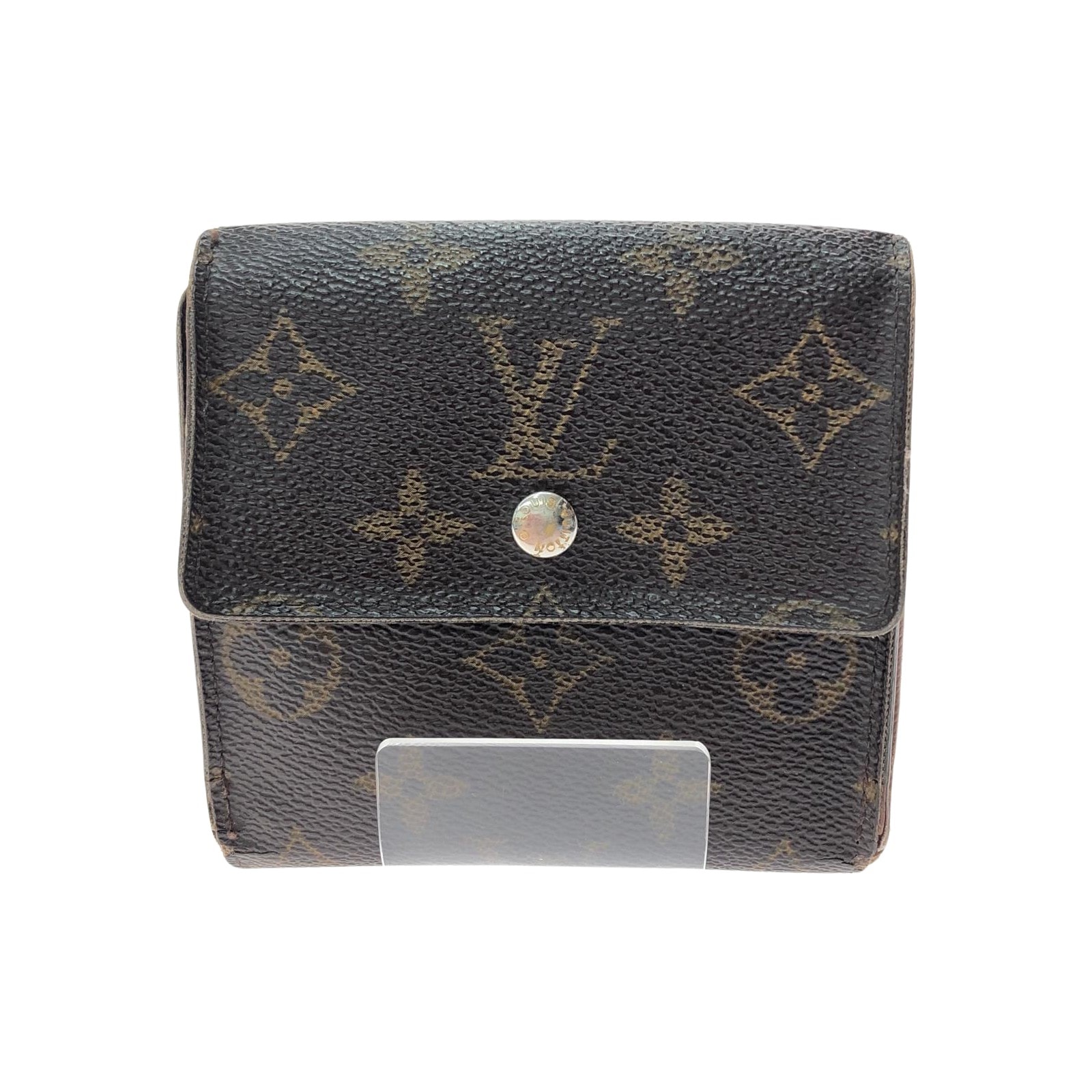 ▼▼LOUIS VUITTON ルイヴィトン レディース 二つ折り財布 Wホック モノグラム ポルトフォイユ・エリーズ M61654 ブラウン