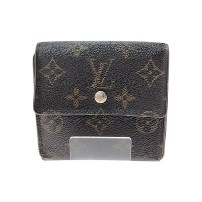 ▼▼LOUIS VUITTON ルイヴィトン レディース 二つ折り財布 Wホック モノグラム ポルトフォイユ・エリーズ M61654 ブラウン