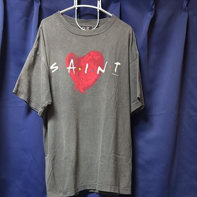 SAINT Mxxxxxx 22AW HEART SS TEE "Black" SM-A22-0000-004