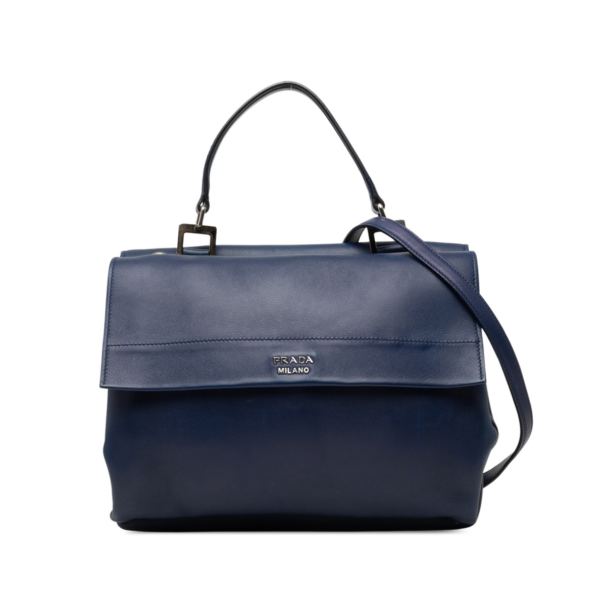 プラダ ハンドバッグ ショルダーバッグ 2WAY BN2796 ブルー レザー レディース PRADA 中古