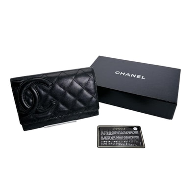 シャネル CHANEL マトラッセ A26722 カンボンライン 二つ折り財布