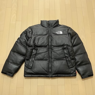 Supreme x The North Face Leather Nuptse Jacket "Black"