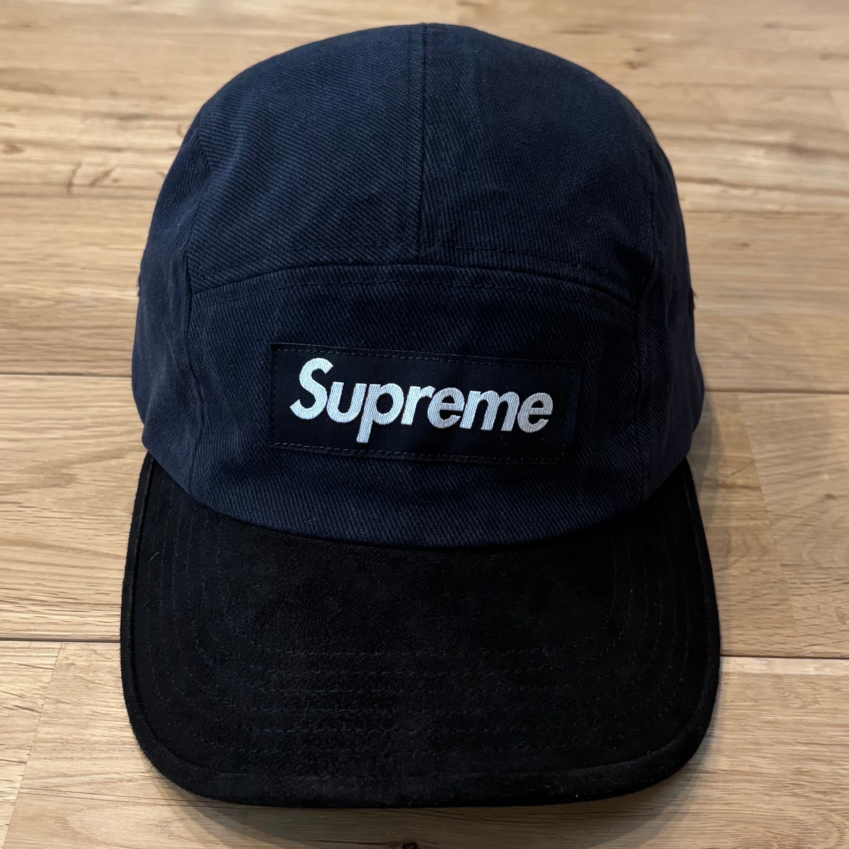 Supreme Suede Visor Camp Cap "Black"