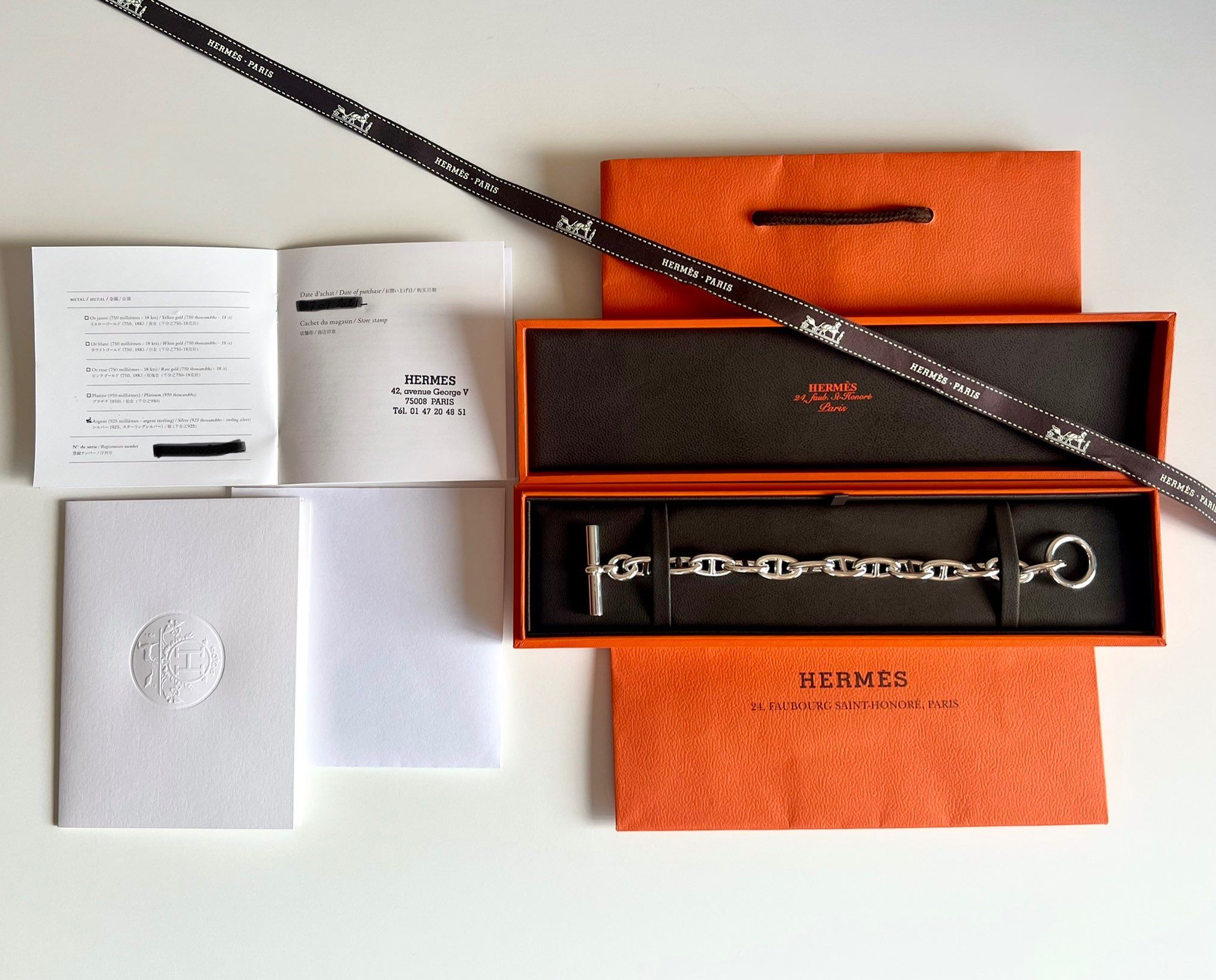 Hermes Chaine D'ancre GM Bracelet "Silver"