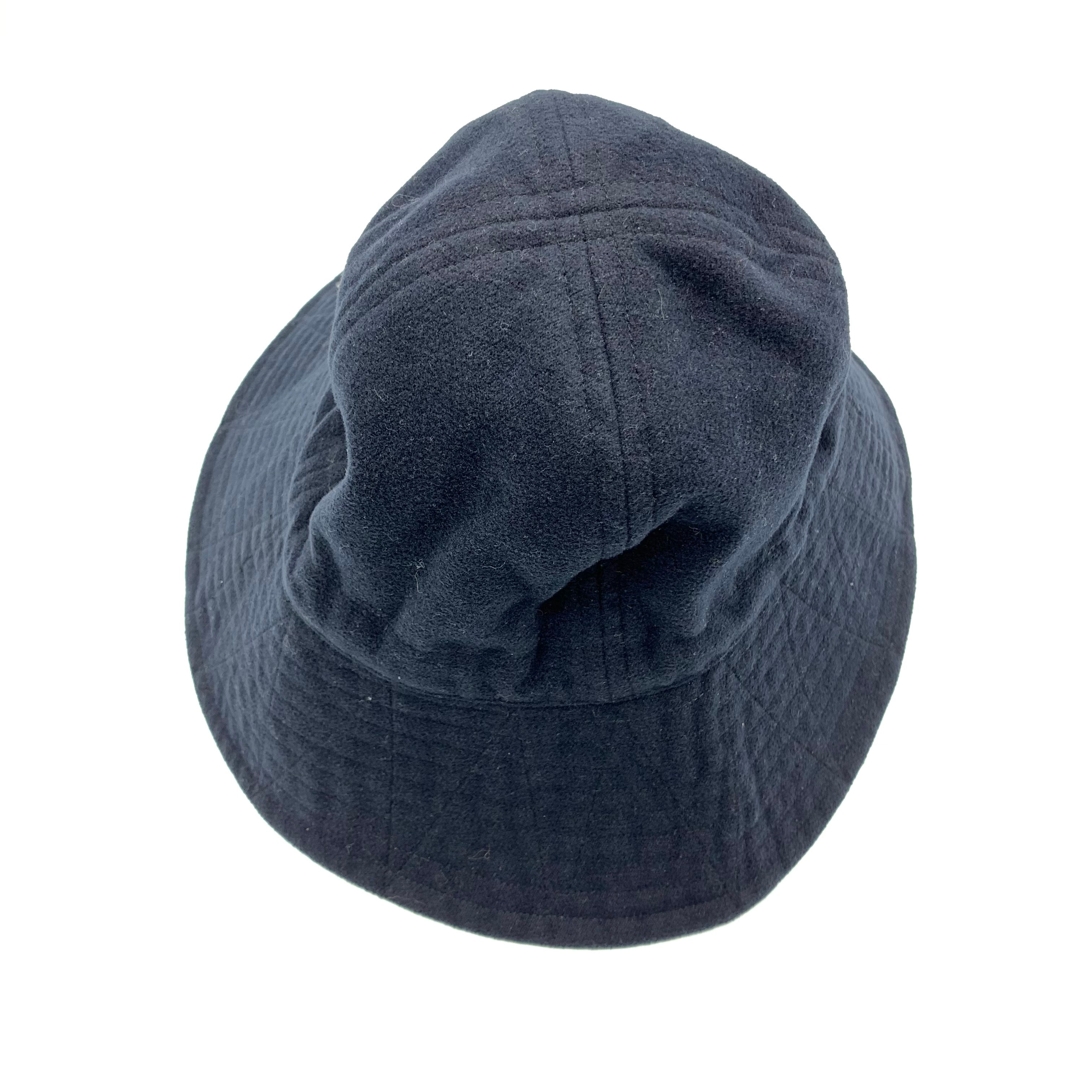 Engineered Garments keeper hat polyester FakeMelton NAVY