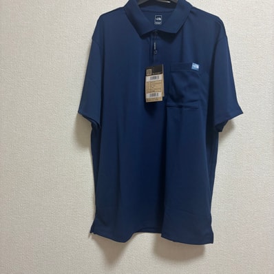 韓国限定 ノースフェイスM'S CMX POCKET S/S POLO ネイビー XL