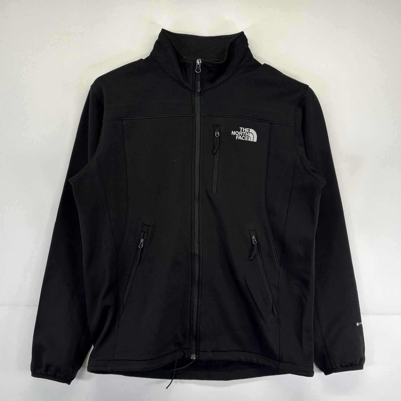 古着 ザ・ノースフェイス THE NORTH FACE ジャケット アウトドア トラックジャケット ワンポイントロゴ L ブラック メンズ