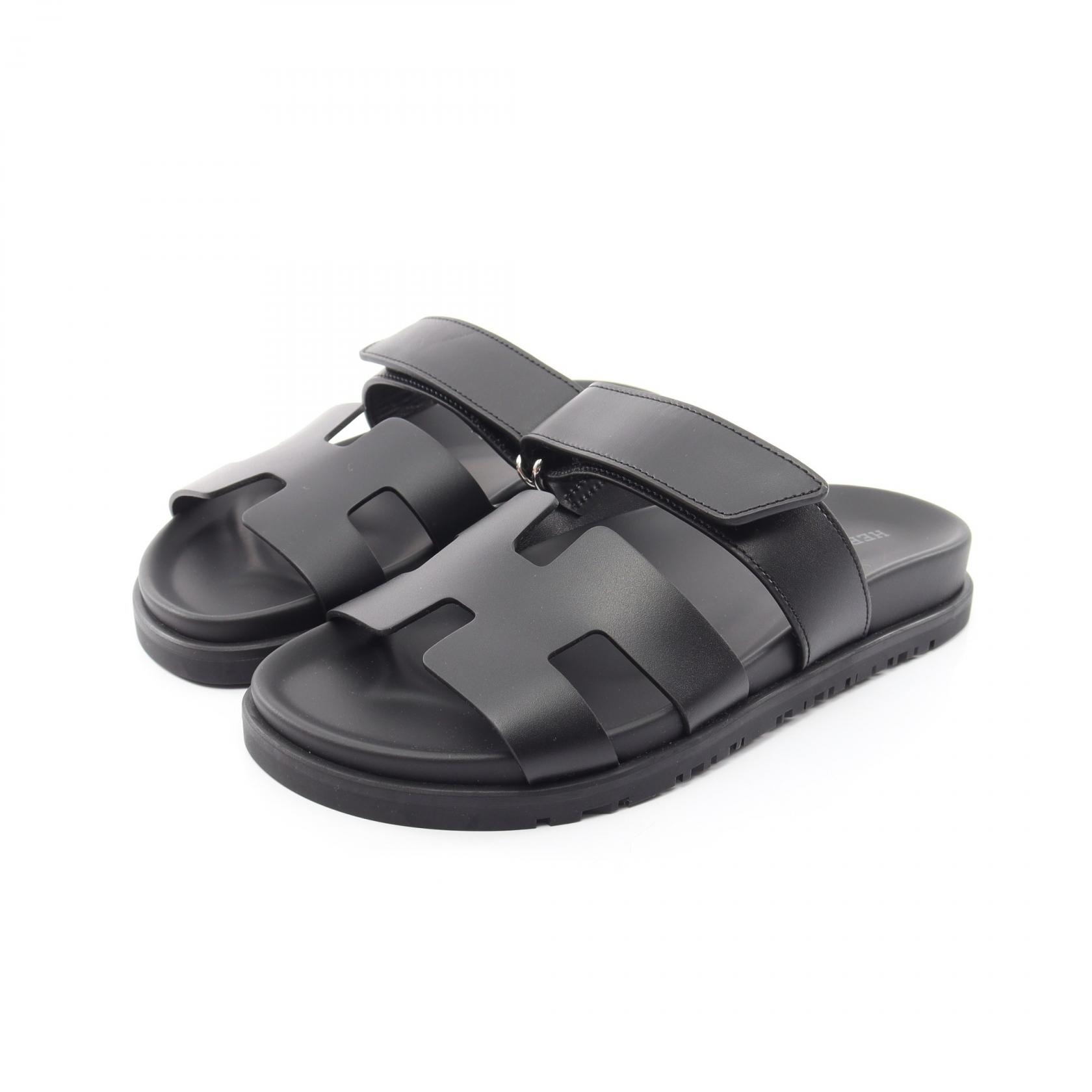 エルメス HERMES シプレ サンダル 靴 レザー レディース ブラック系 222100Z 【中古】