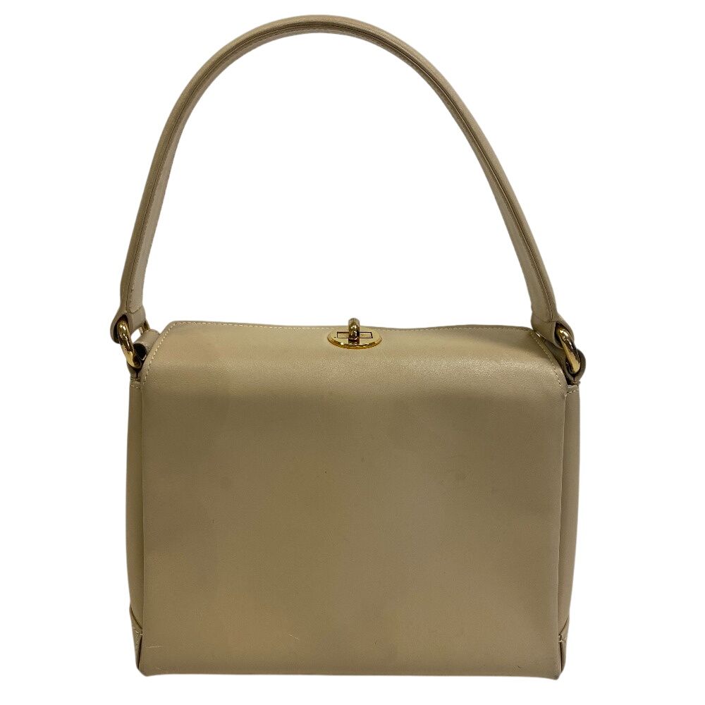 グッチ GUCCI ハンドバッグ オールドグッチ ショルダーバッグ ターンロック アイボリー