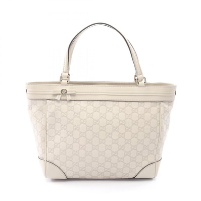 グッチ GUCCI メイフェア グッチシマ トートバッグ バッグ レザー レディース アイボリー系 257061 【中古】