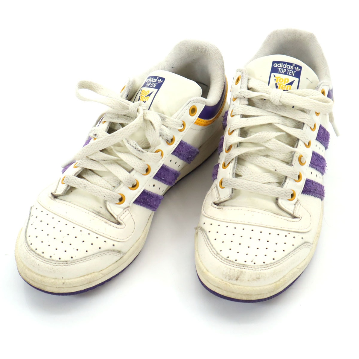 adidas Originals アディダスオリジナルス TOP TEN トレフォイルロゴ スニーカー 24.5cm ホワイト トップテン GY2516