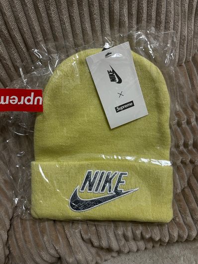 Supreme / Nike® Snakeskin Beanie "Yellow"