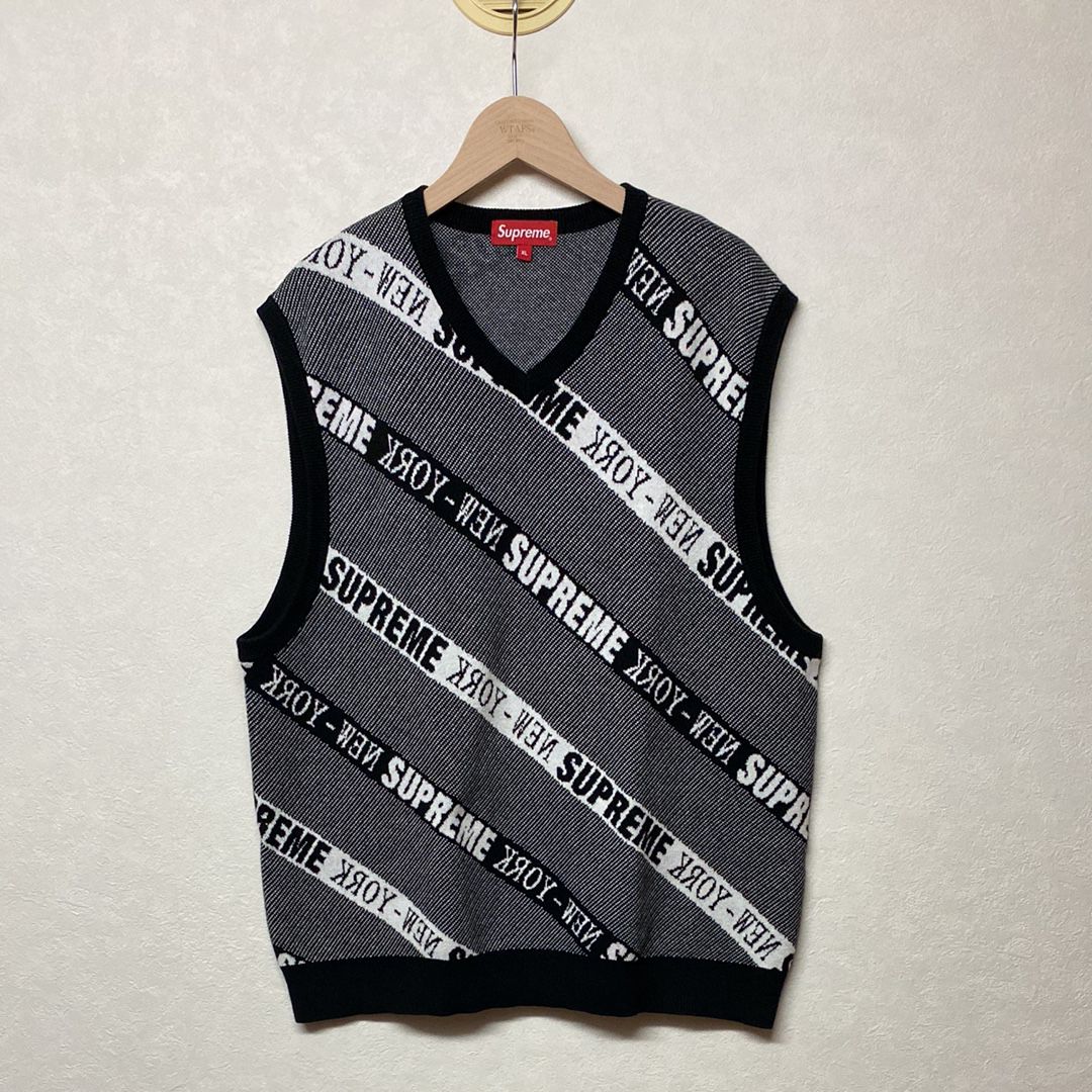Supreme Stripe Sweater Vest 