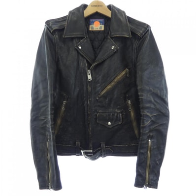 ブラックミーンズ BLACK MEANS 945-74GJ57-1 レザーライダースジャケット