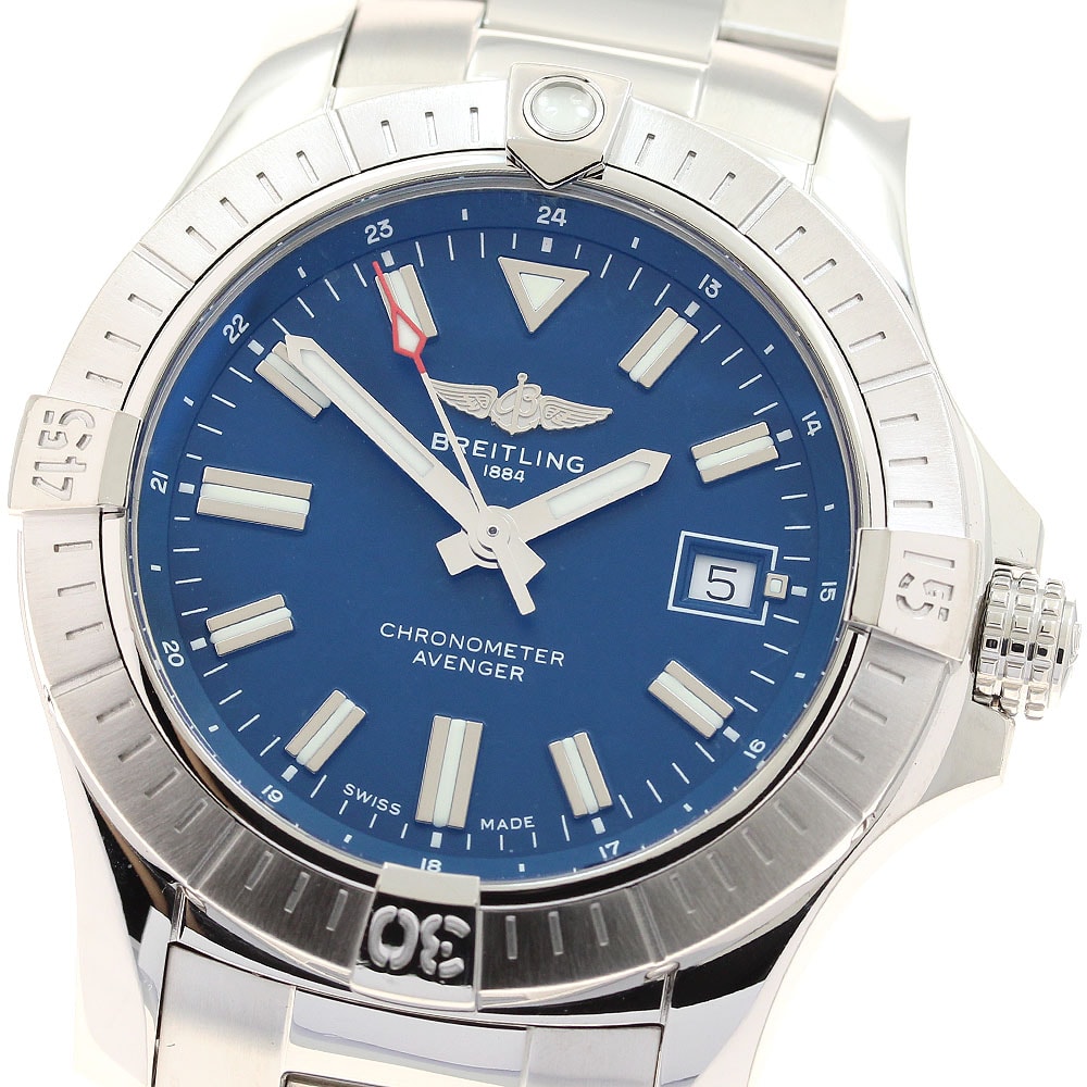 ☆美品 ブライトリング アベンジャー オートマチック 43 メンズ 【中古】