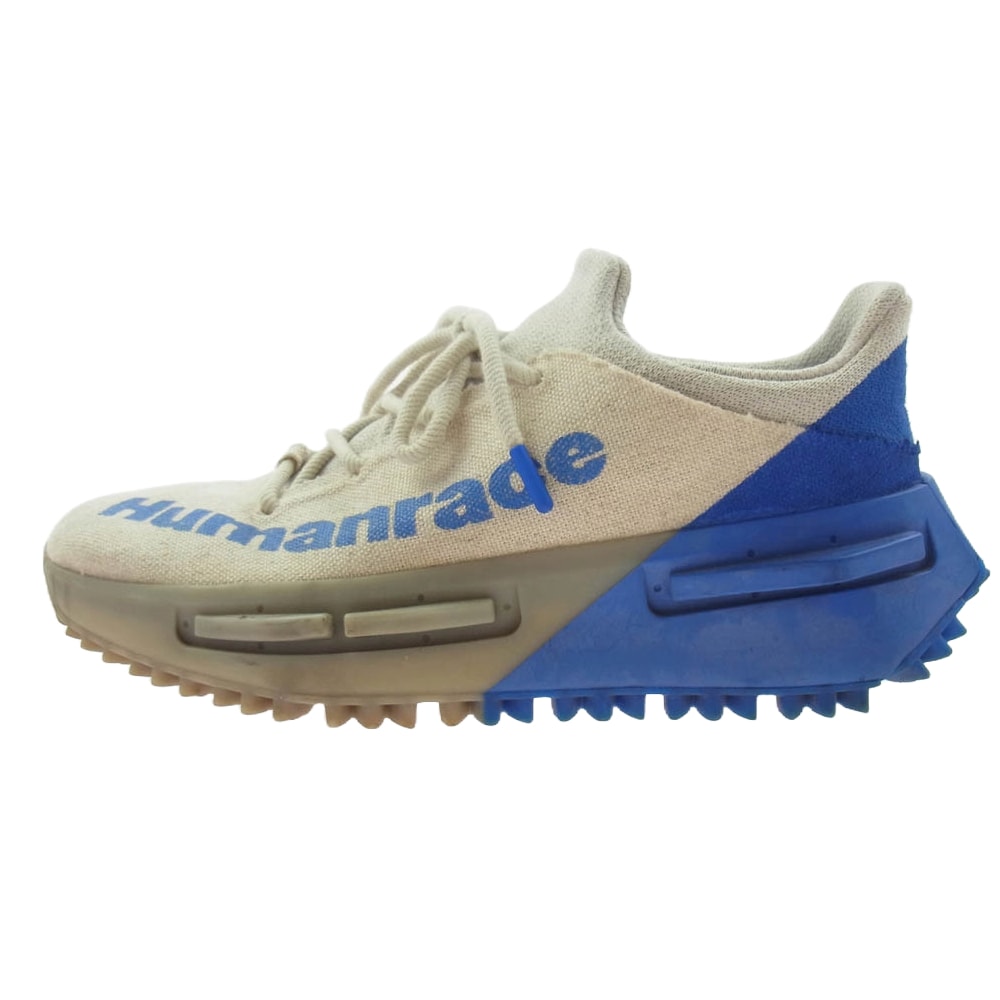 adidas アディダス スニーカー HP2641 × Pharrell Williams ファレル・ウィリアムス NMD S1 Maubs スニーカー ベージュ系 ブルー系 28cm【中古】