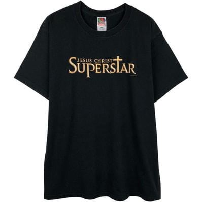 古着 00年代 フルーツオブザルーム FRUIT OF THE LOOM JESUS CHRIST SUPERSTAR ジーザスクライストスーパースター プリントTシャツ メンズL相当/eaa649556