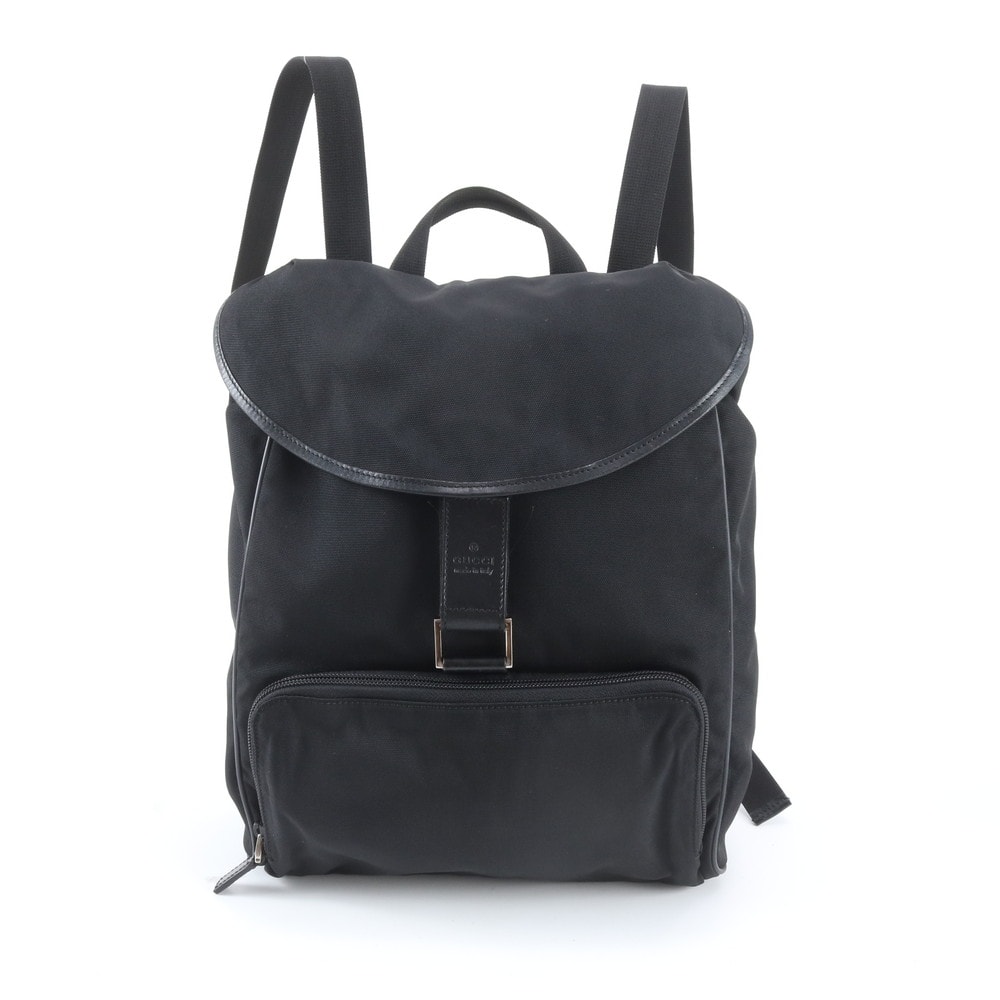 ■美品 グッチ019 0353 リュックサック レザー×ナイロン
