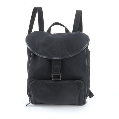 ■美品 グッチ019 0353 リュックサック レザー×ナイロン