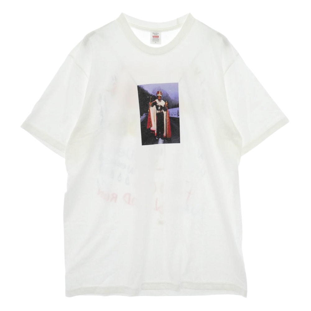 Supreme シュプリーム 24AW × Martine Rose Lee Scratch Perry Tee マーティンローズ リー スクラッチ ペリー 半袖 Tシャツ カットソー ホワイト系 L【極上美品】【中古】