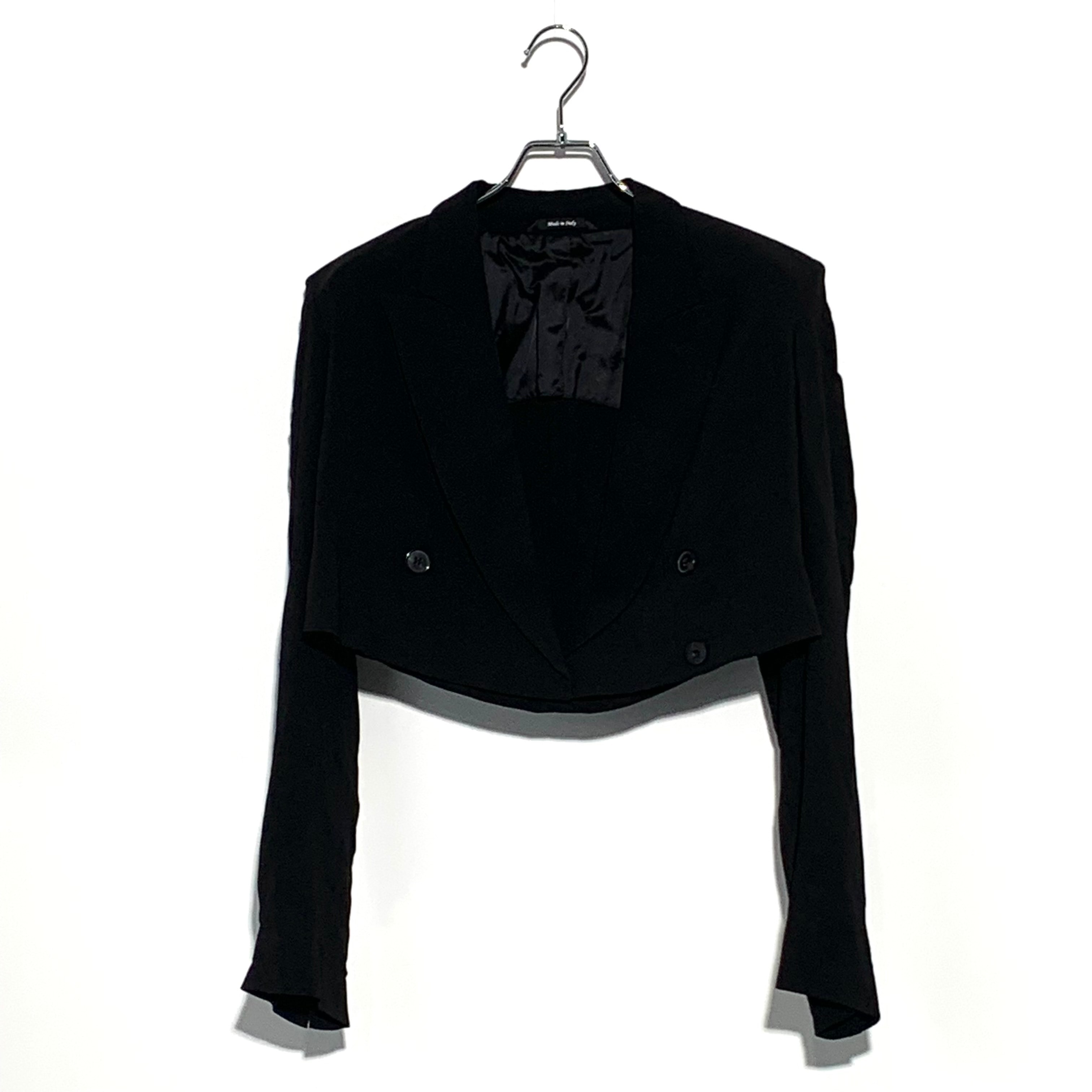 Maison Margiela Women's Cropped Blazer Black