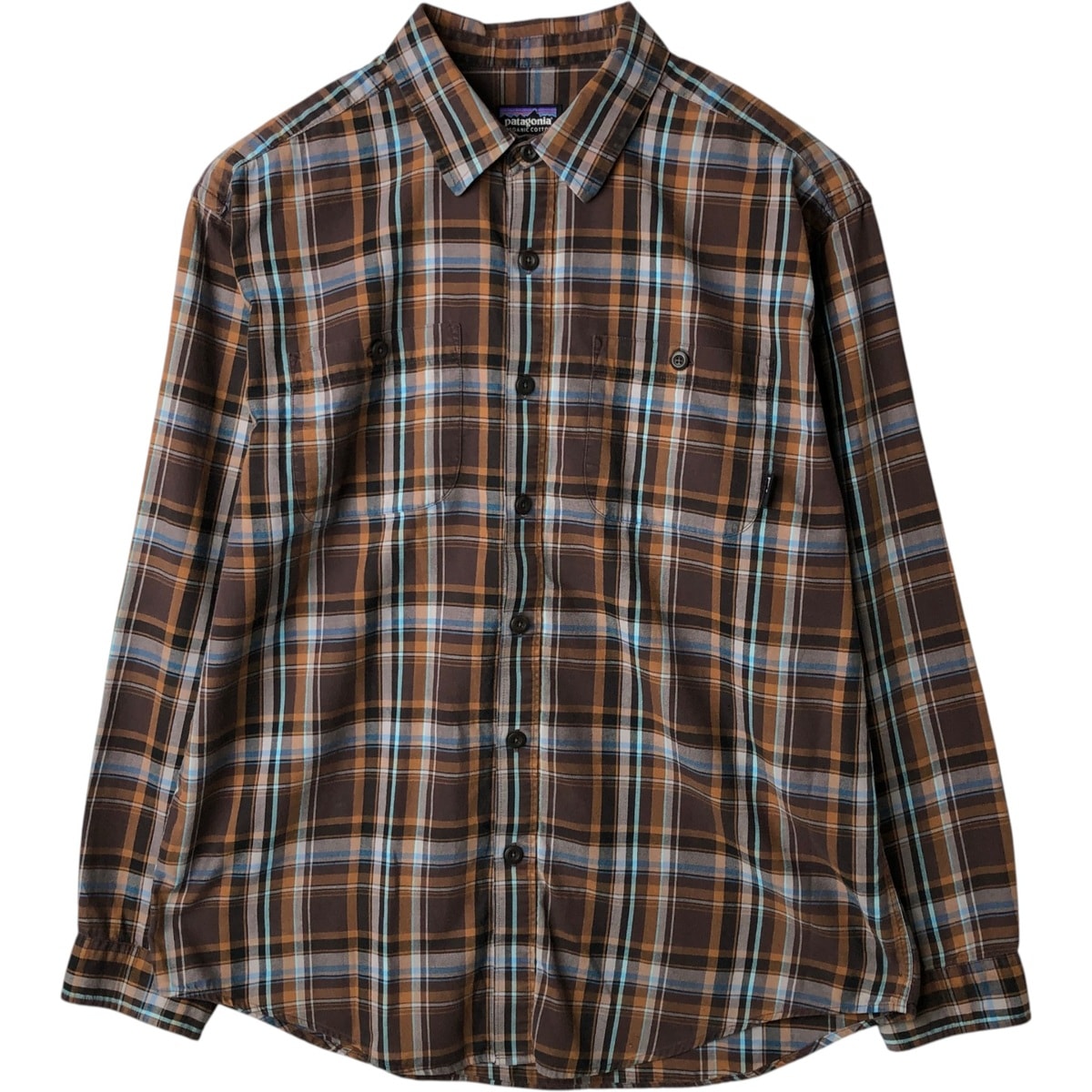 古着 パタゴニア Patagonia ORGANIC COTTON オーガニックコットン 長袖 コットンチェックシャツ メンズM相当/eaa621702