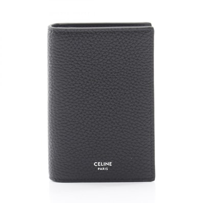 セリーヌ CELINE バーティカル カードホルダー カードケース アクセサリー レザー メンズ ブラック系 10K873GTH38SI 【新品】