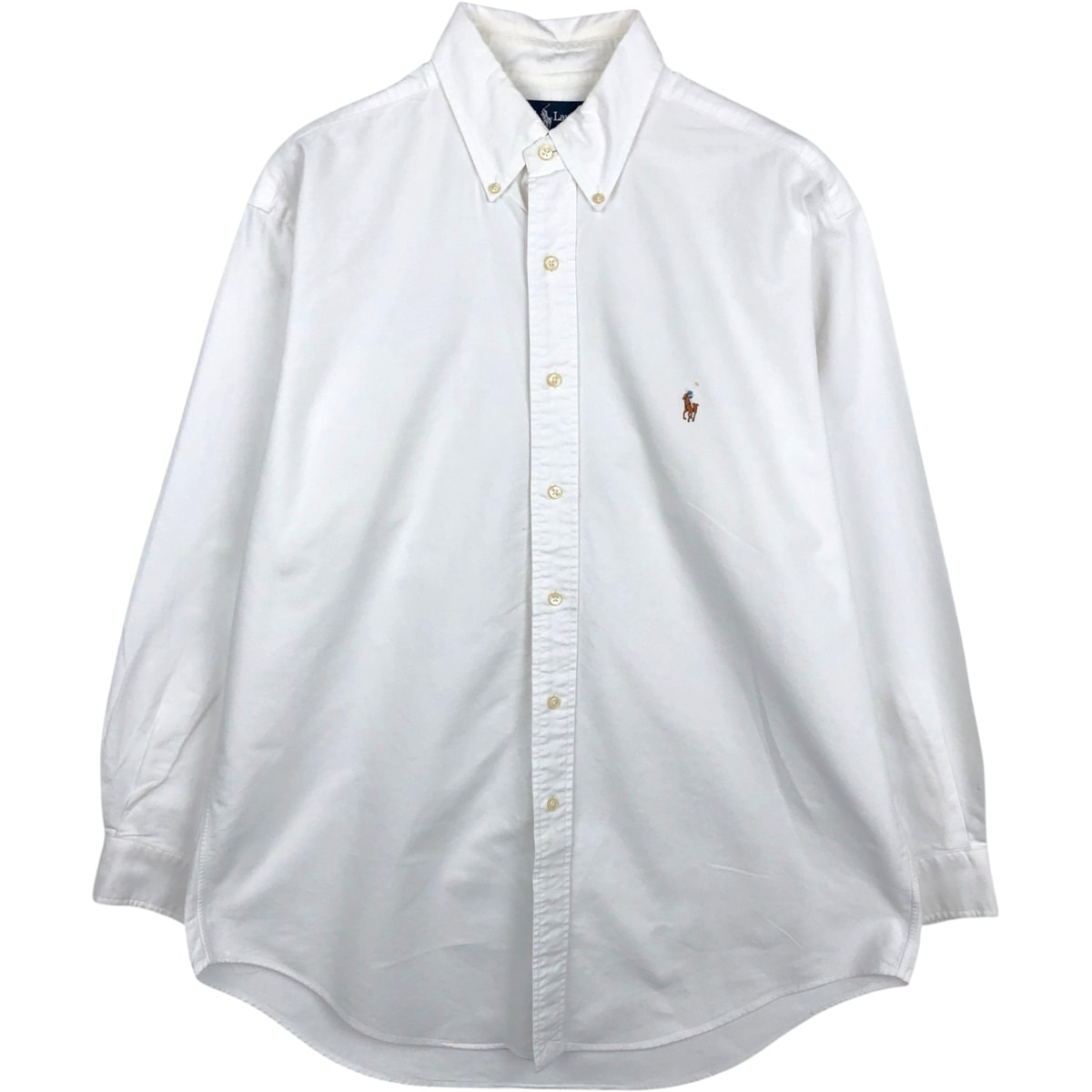 古着 ラルフローレン Ralph Lauren YARMOUTH 長袖 ボタンダウンシャツ メンズL相当/eaa666185