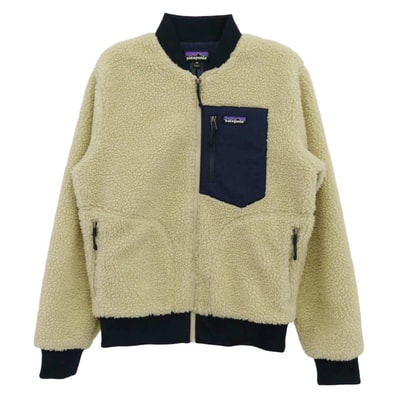 patagonia パタゴニア ジャケット 19AW 22830 Retro X BOMBER Jacket フリース ボア レトロ X ボンバー ジャケット ブルゾン オフホワイト系 XS【中古】