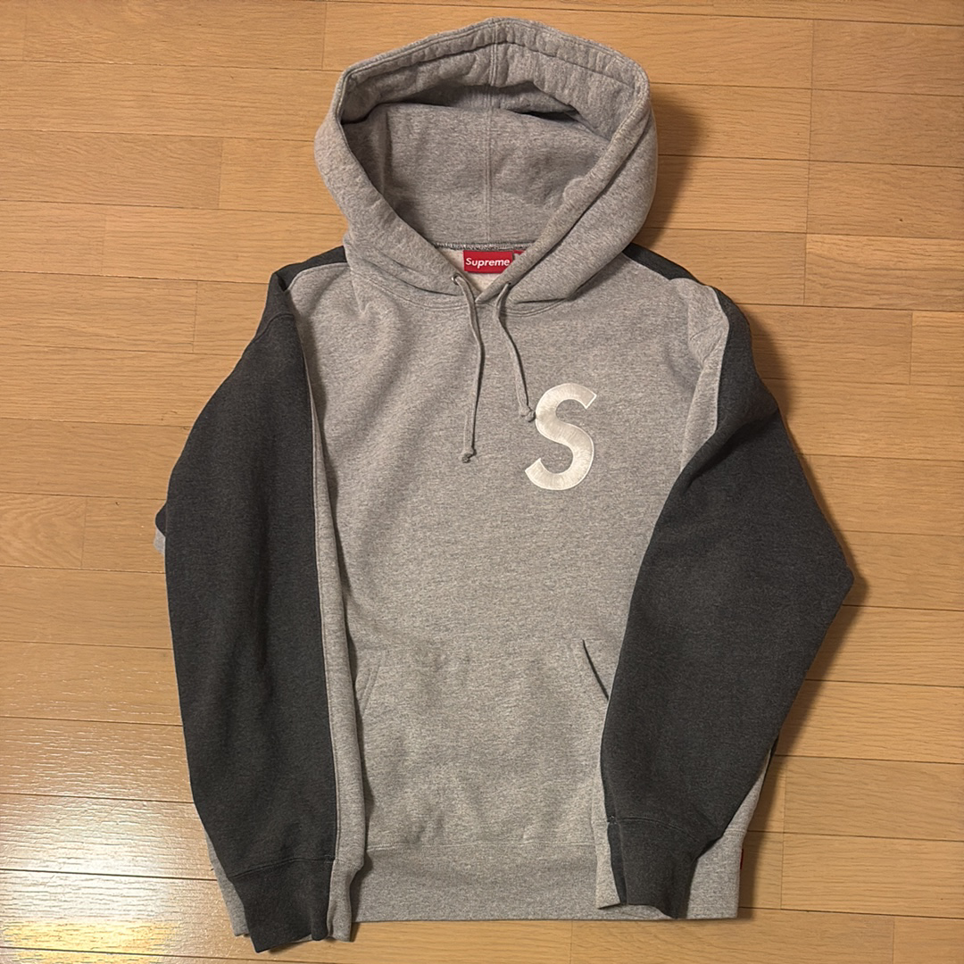 Supreme S Logo Split Hooded Sweatshirt "Heather Grey"