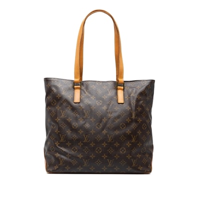ルイ ヴィトン モノグラム カバ メゾ ショルダーバッグ トートバッグ M51151 ブラウン PVC レザー レディース LOUIS VUITTON 中古