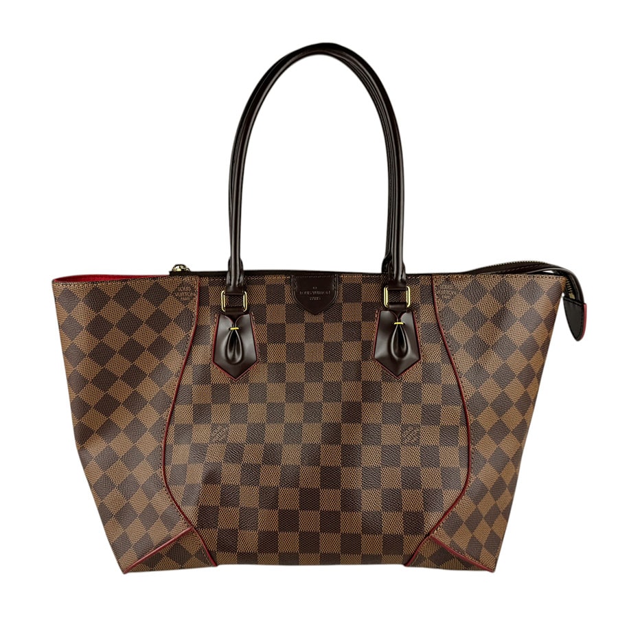 ルイ ヴィトン LOUIS VUITTON ハンドバッグ ダミエ カイサトートMM ダミエキャンバス ブラウン ゴールド レディース N41548【中古】 z9204