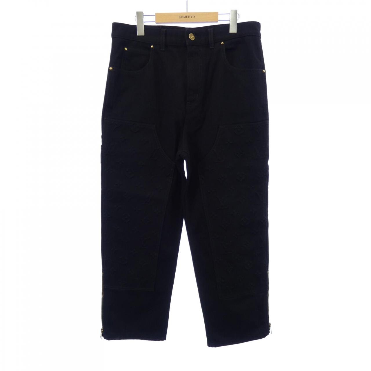 ルイヴィトン LOUIS VUITTON モノグラムディテールカーペンターデニムパンツ HND10WOK4 ジーンズ