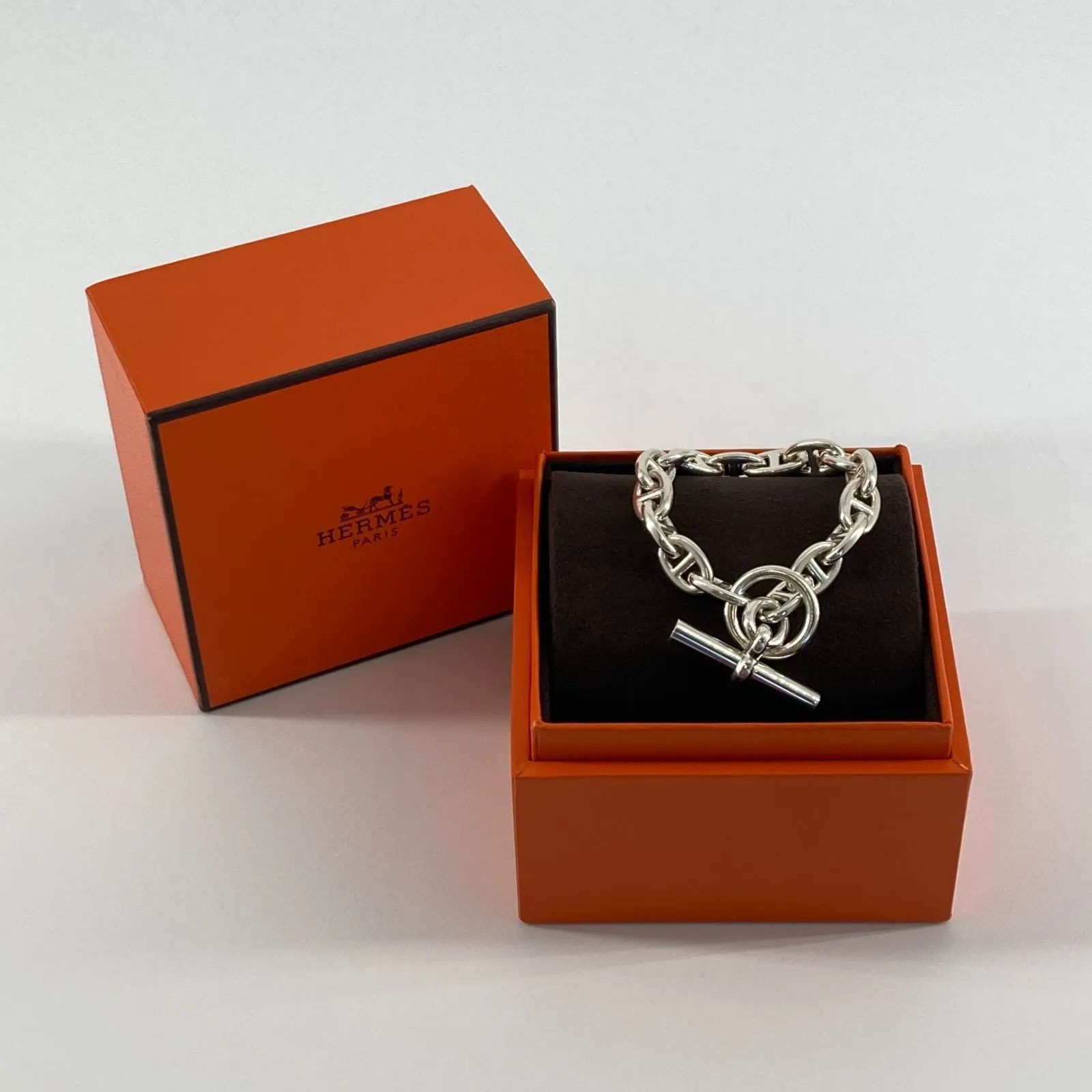 HERMES(エルメス) シェーヌダンクル PM 16コマ ブレスレット Ag925 シルバー