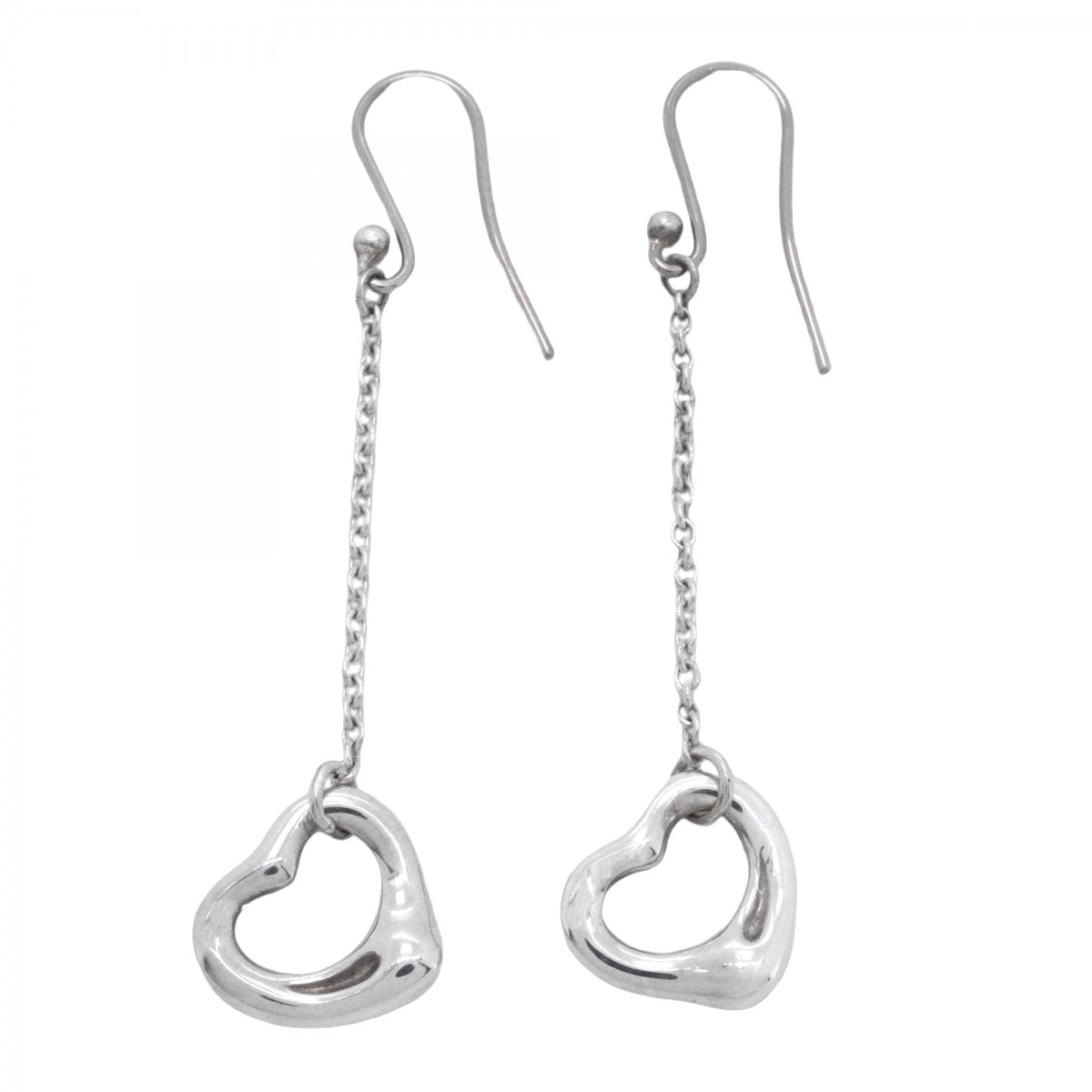 中古】TIFFANY＆Co. ピアス オープンハート SV925 シルバー TIFFANY&Co 