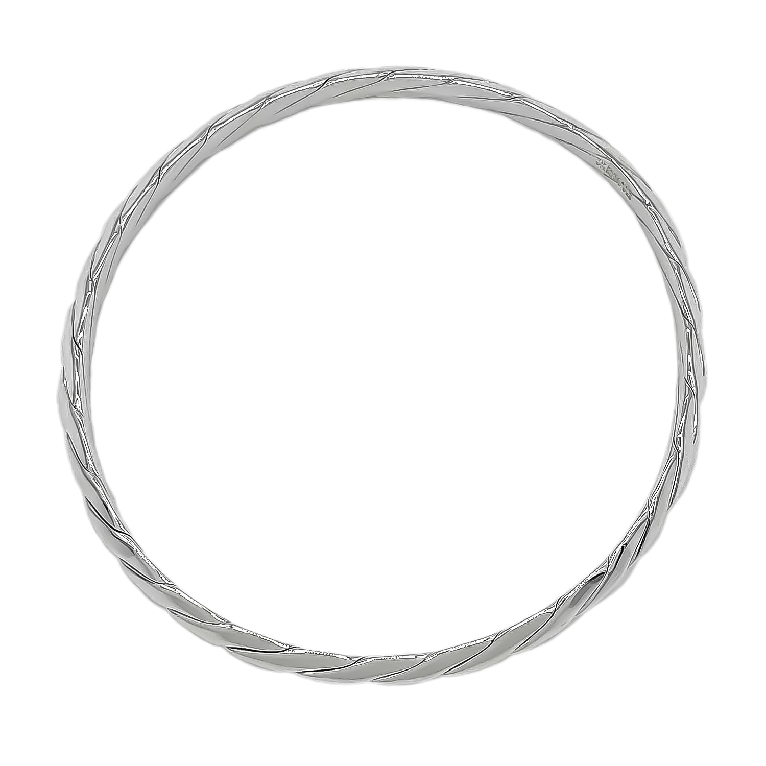 TIFFANY&Co. ティファニー ナイフエッジ ツイスト バングル
 ブレスレット SV925 20cm シルバー 新品仕上済 レディース
 【中古】