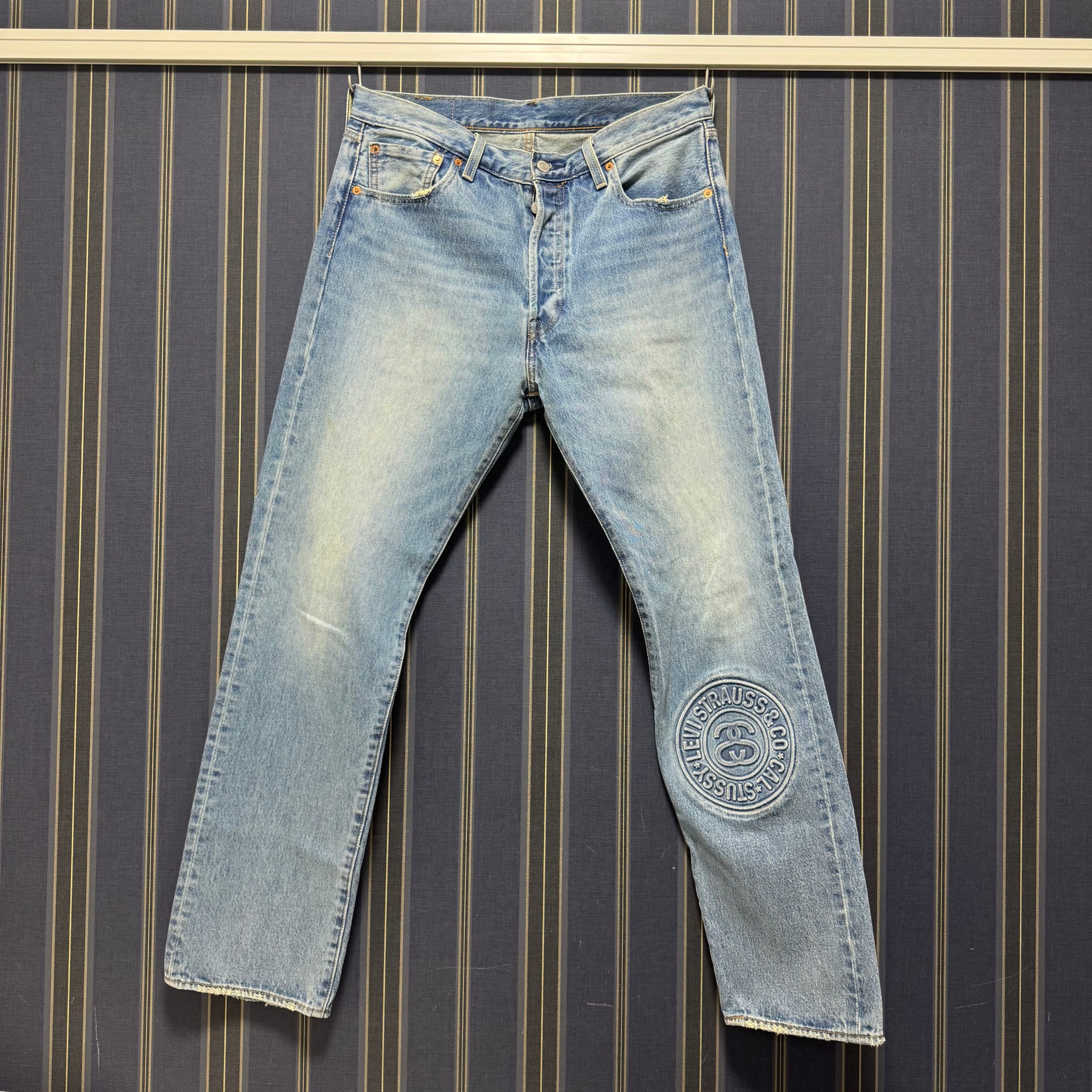 Stussy × Levi's Embossed 501 "Denim" A52180000