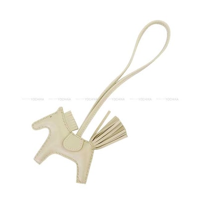 HERMES エルメス バッグチャーム ロデオ PM ソークレ So Crale クレ アニョーミロ(ラム) G刻印 新品