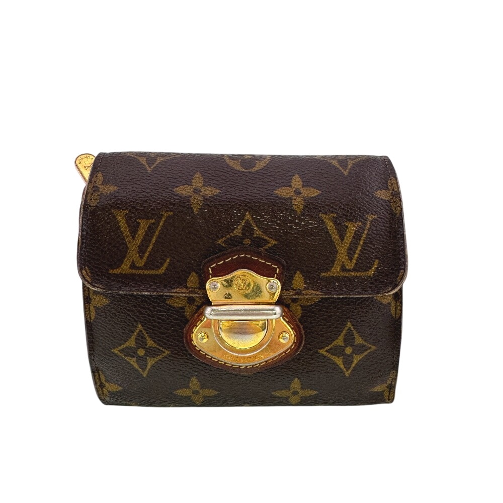 ルイヴィトン LOUIS VUITTON 三つ折り財布 モノグラム ポルトフォイユ ジョイ コンパクト M60211 ブラウン