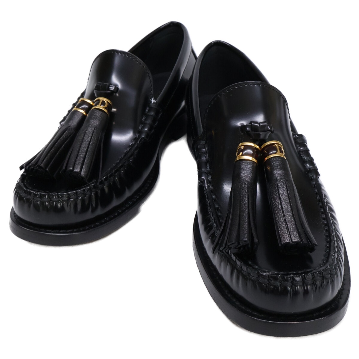 クリスチャンディオール 【新品同様/23AW】D-Academy D-アカデミー CDイニシャル タッセルローファー 35